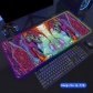 Eco-friendly Monster Glowing RGB LED Mouse Pad 4mm Thickness for Gaming Keyboard USB Anti-slip Rubber Base Desk Mat